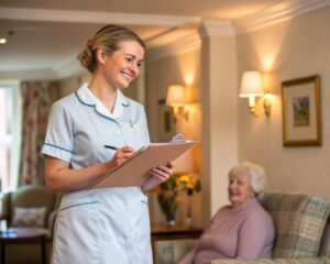 image of a care assistant in Ireland