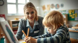 Special Needs Assistant working