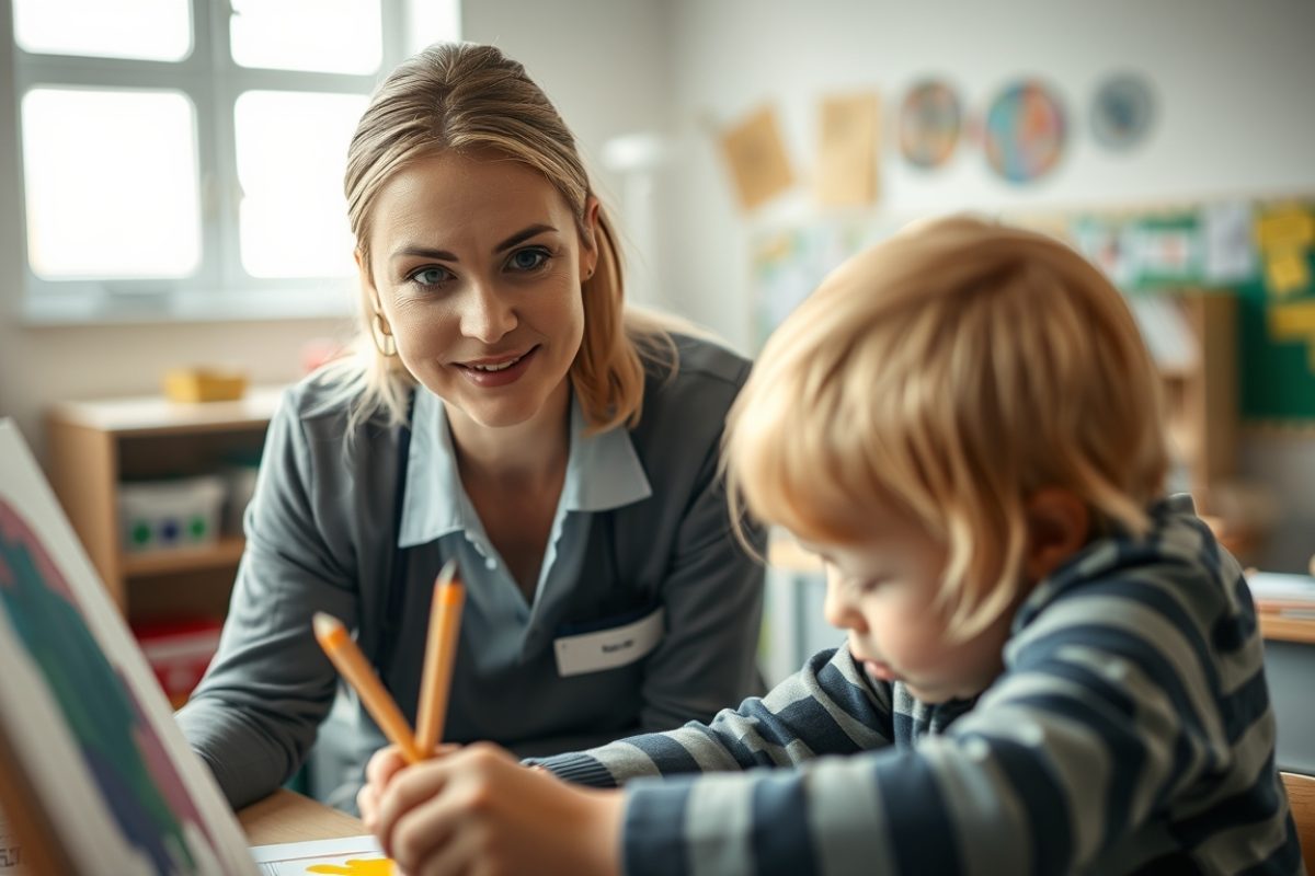 Special Needs Assistant working